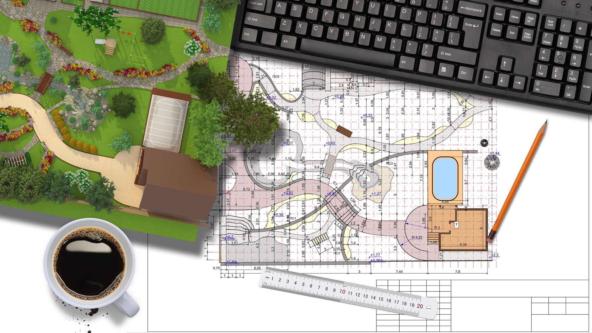 Plan of garden land
